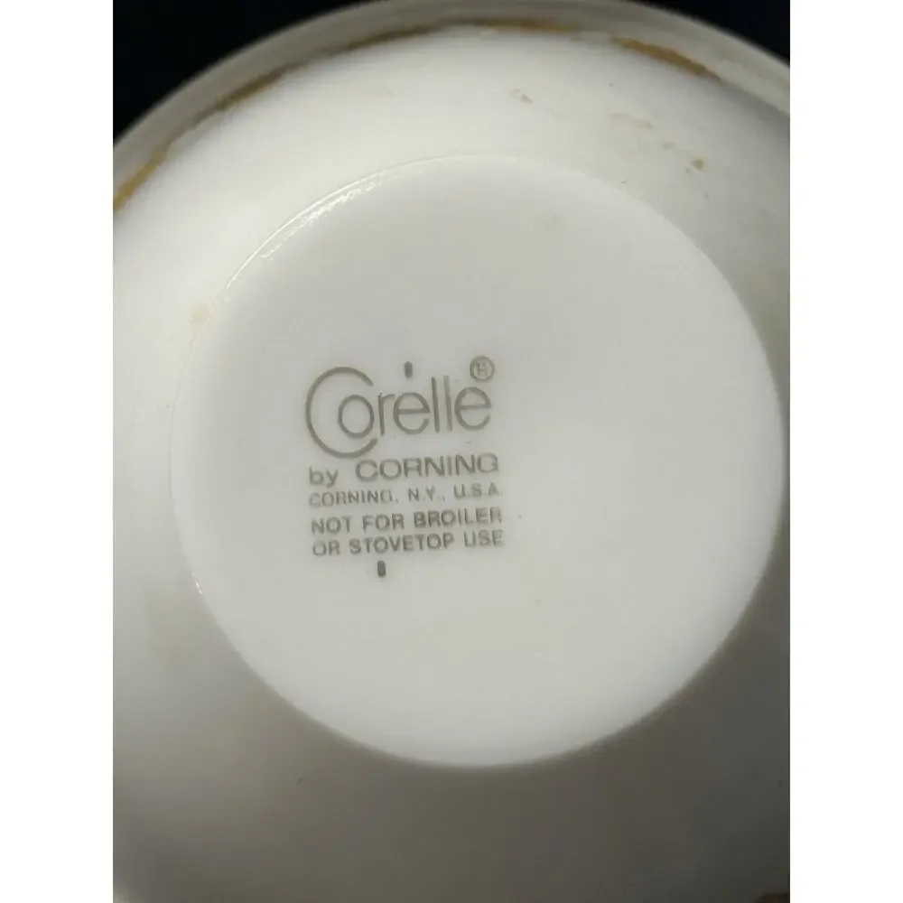 11 Corelle Butterfly Gold Tab- 10 Cups With Handles, 1 No Handle